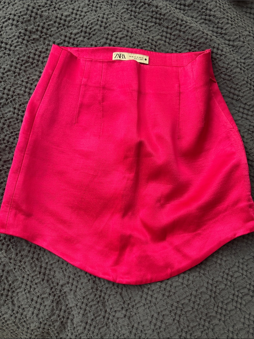 Zara Fuchsia High-Waist Mini Skirt